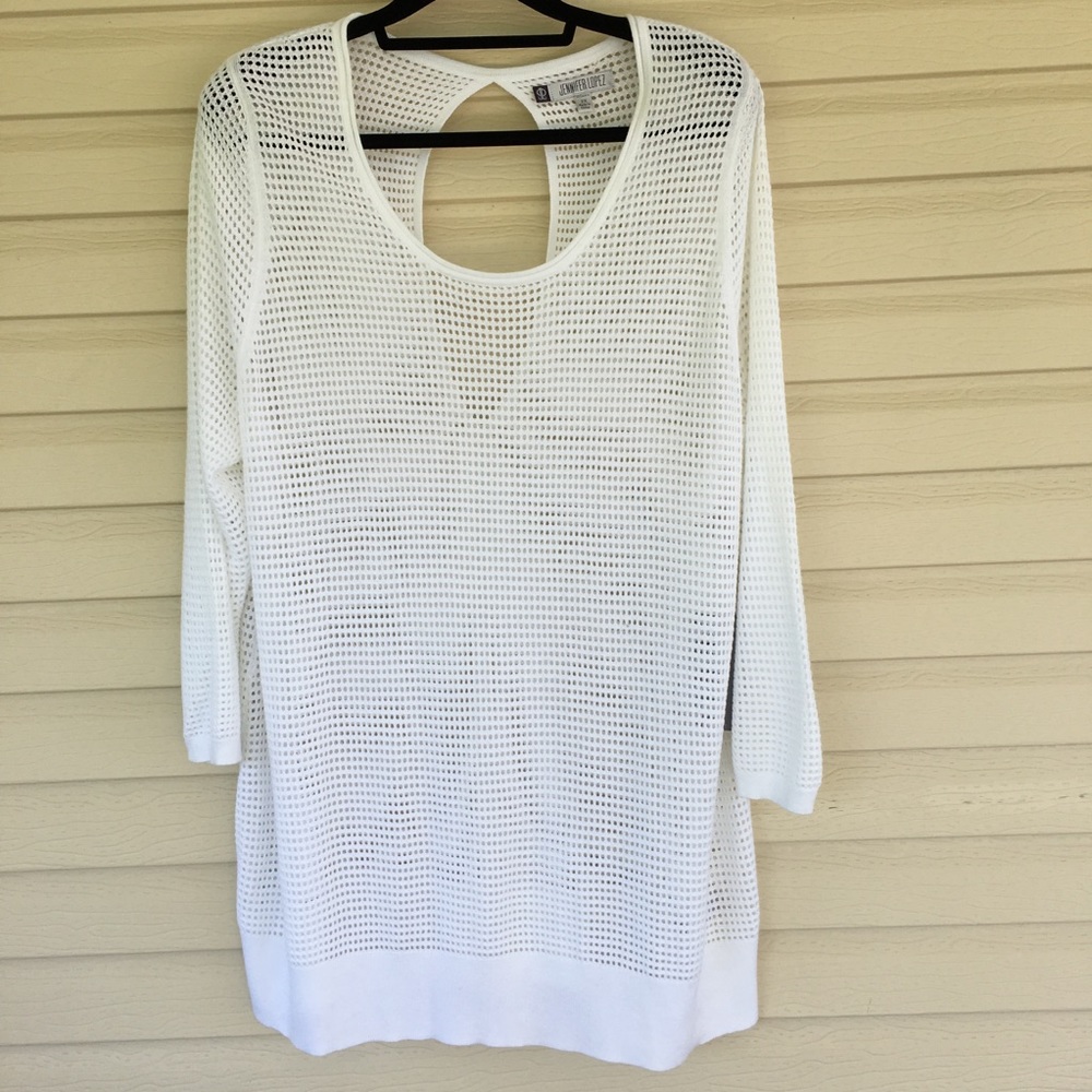 Jennifer Lopez Mesh Pullover